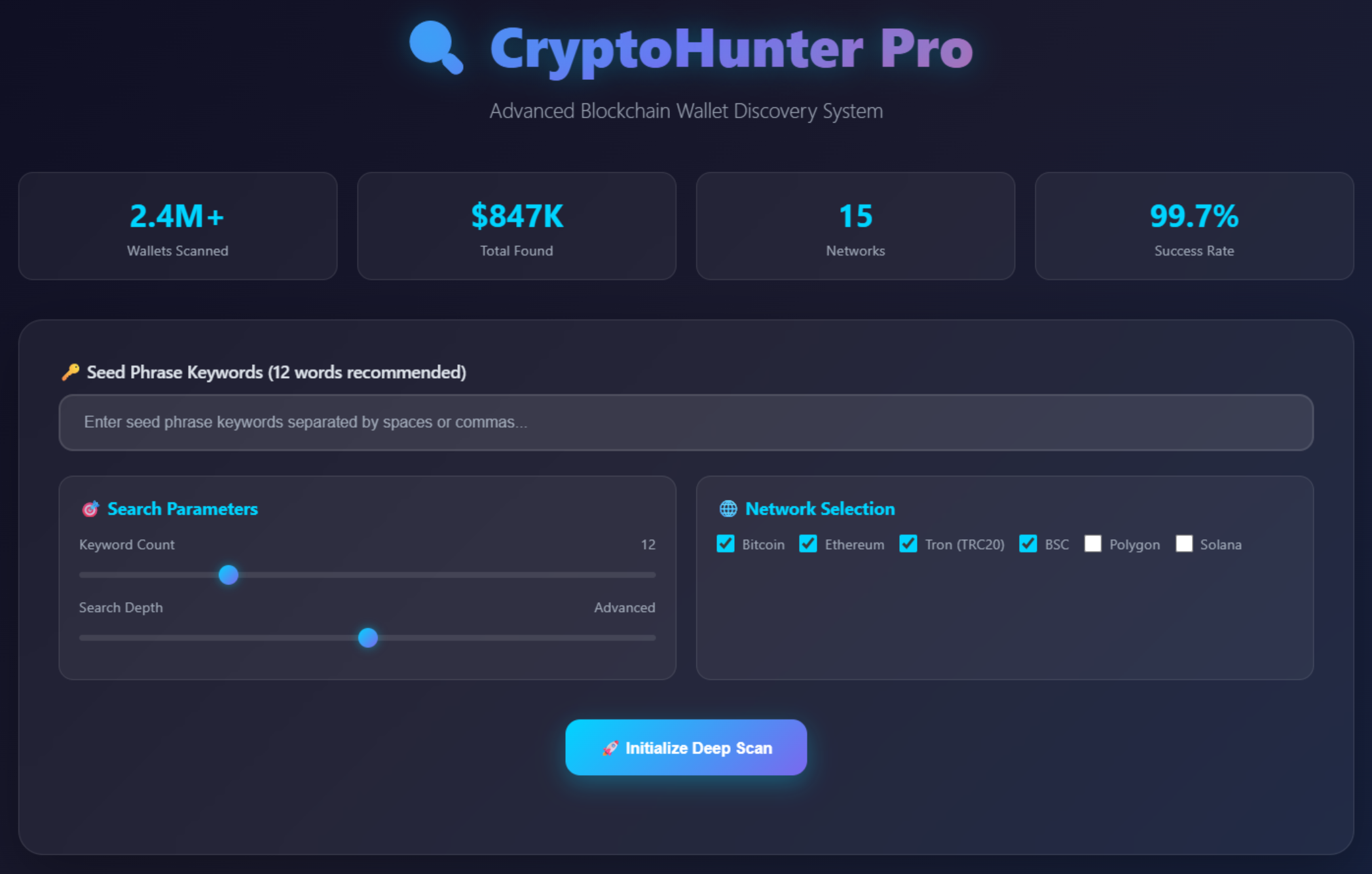 AI Crypto Wallet Finder Beta