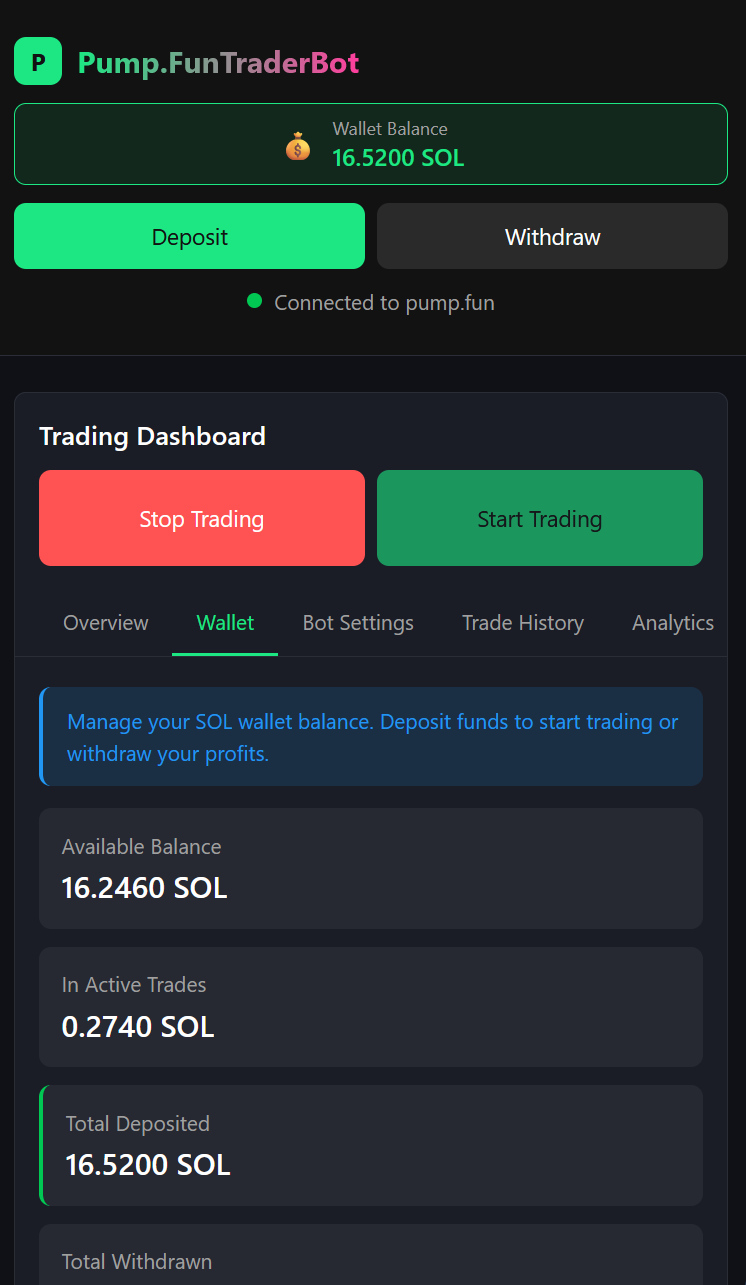 Android Pump.FunTraderBot