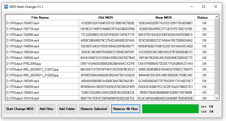md5 Hash Changer